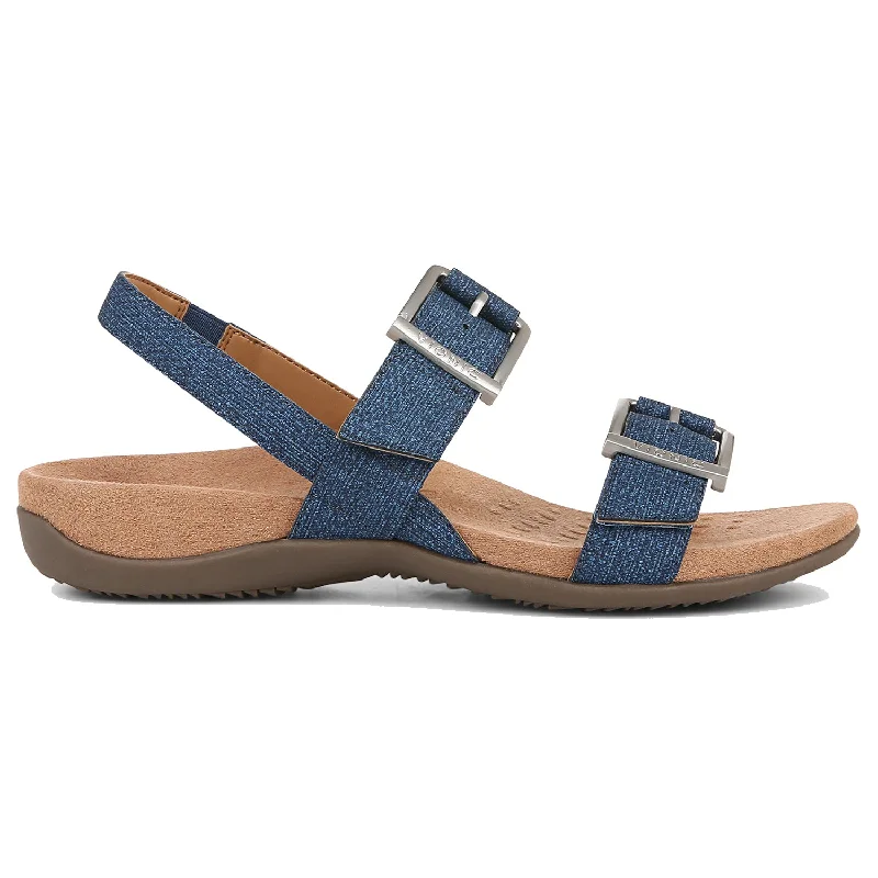 Sandals for warm comfort-Women's Vionic Reese Denim Synthetic