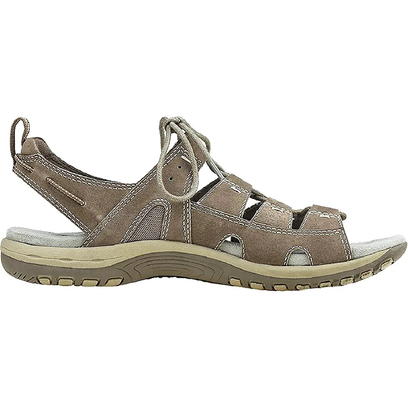 Sandals for rugged comfort-Women's Earth Sassy Brown Suede