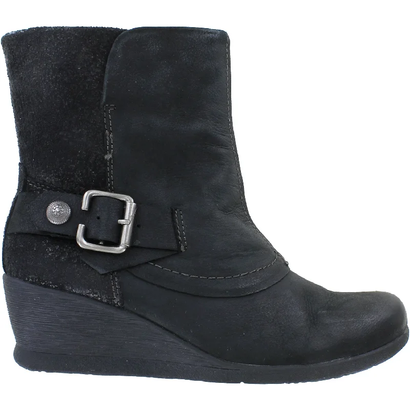 Booties for foot easeWomen's Earth Savanna Black Leather