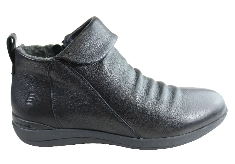 Ankle boots for all-day wear-Homyped Glee Womens Comfortable Supportive Leather Ankle Boots