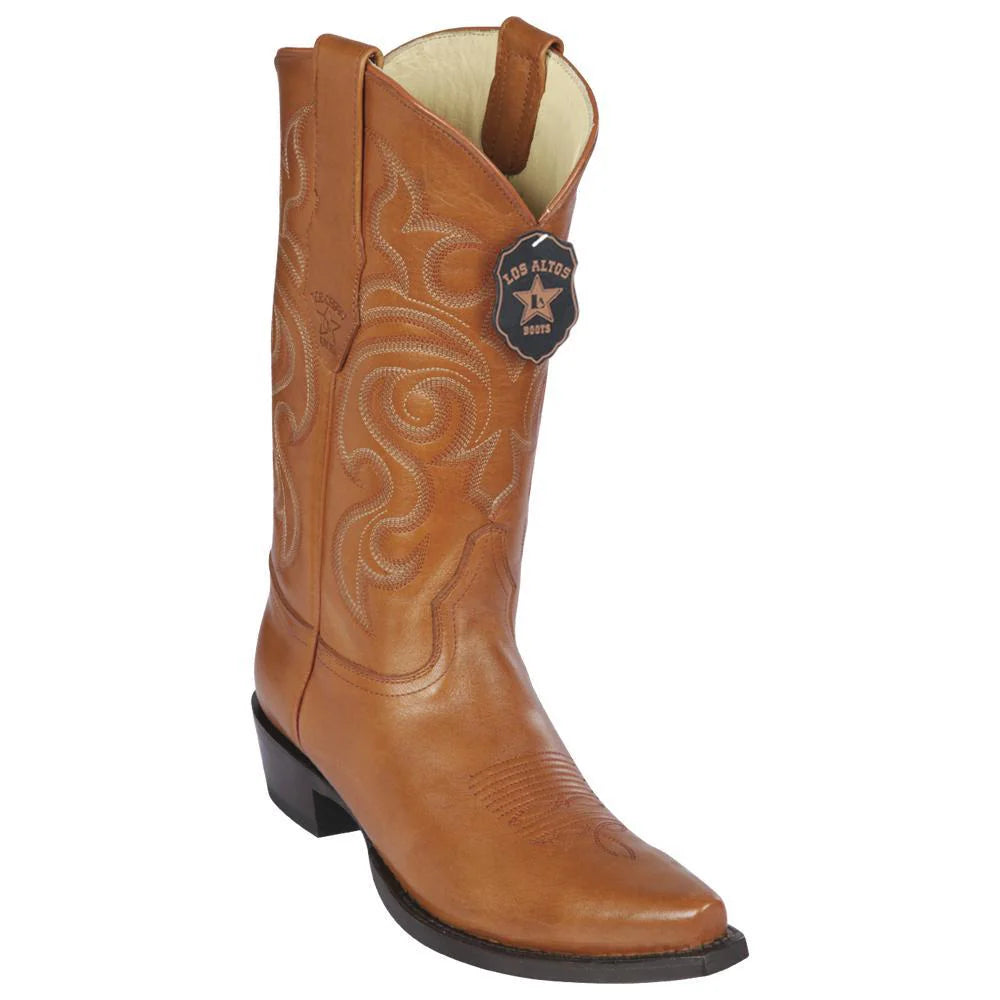 Cowboy boots for western dance floorsLos Altos 943851 Men's Honey Genuine Pull Up Snip Toe Cowboy Boots