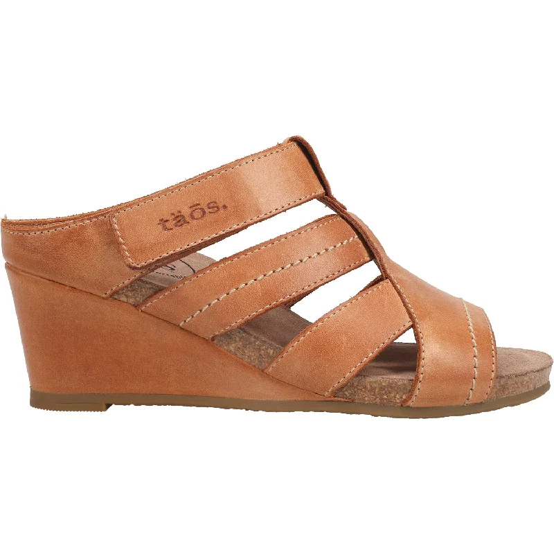 Sandals for rugged comfort-Women's Taos Lydia Cognac Leather