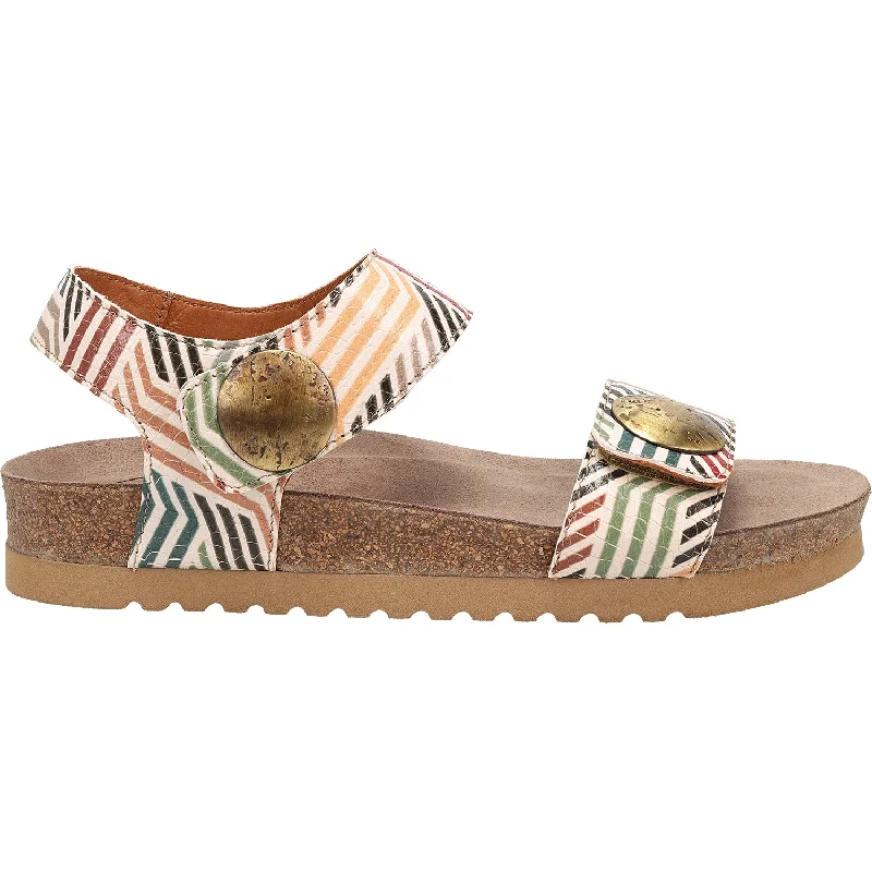 Sandals for rugged comfort-Women's Taos Luckie Geometric Multi Leather