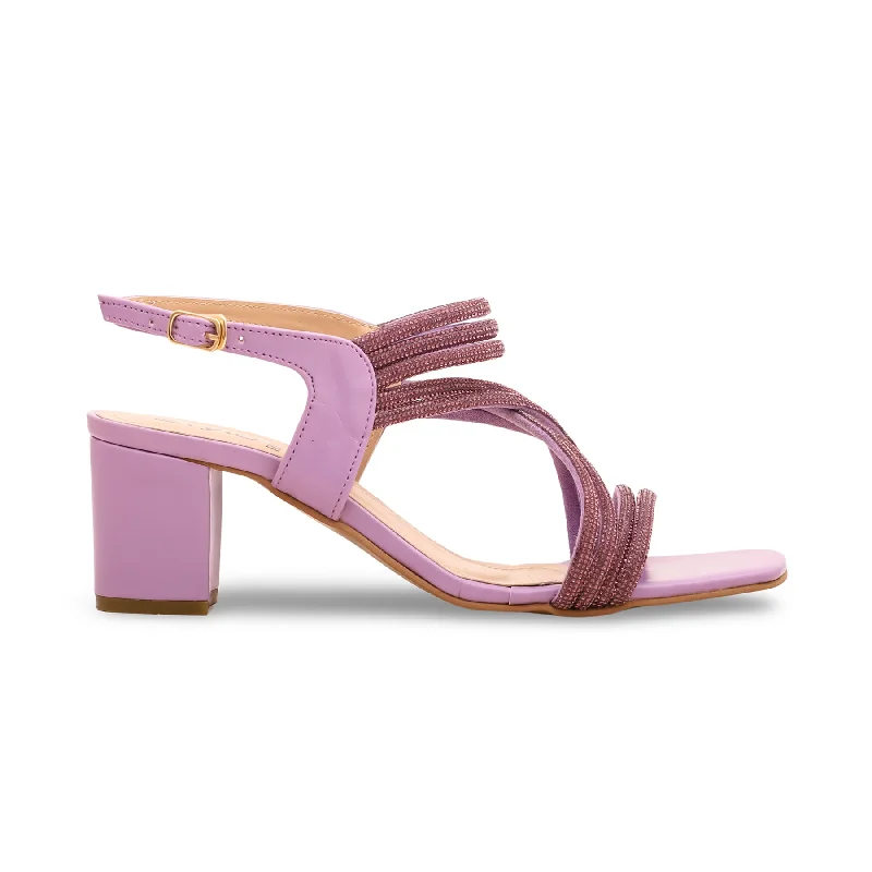 Sandals with trendy comfort-Lilac Fancy Sandal FN5857