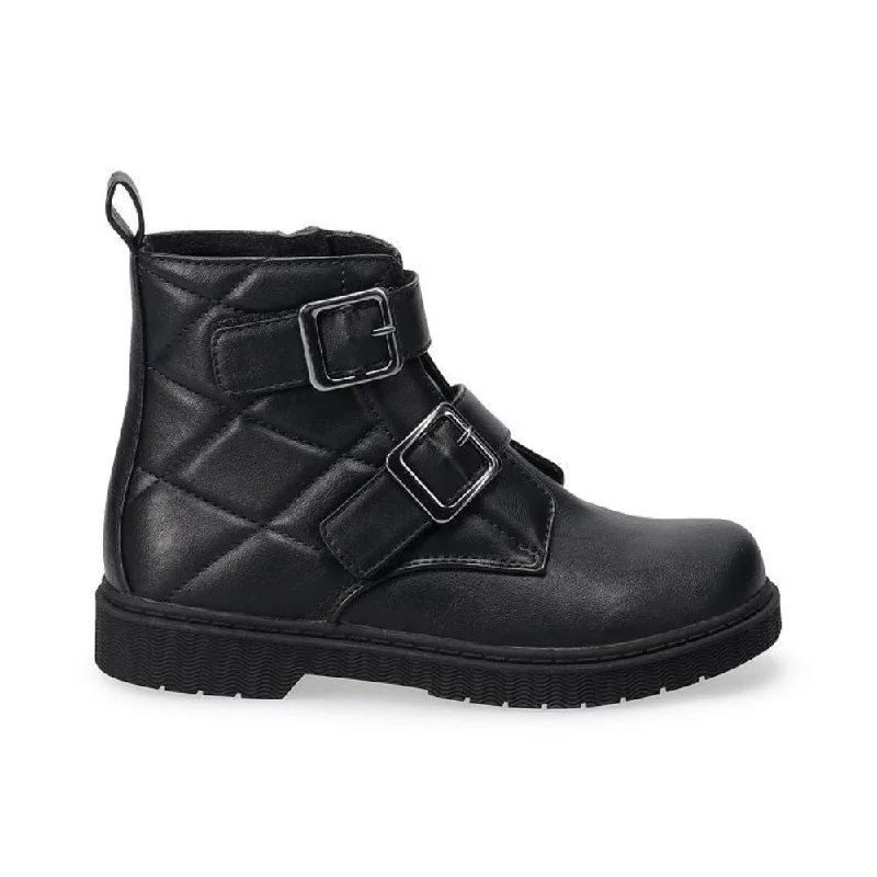 Ankle boots with quick warmth-Valencia Imports (Rachel Shoes) Big Girls Agatha Ankle Boot Black