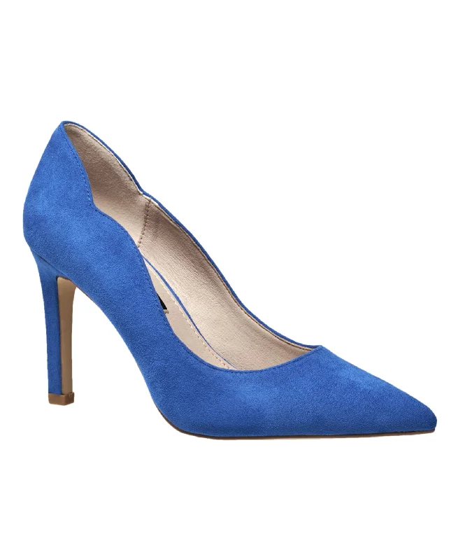 Heeled sandals deep blue-French Connection Women's Scallop Heel