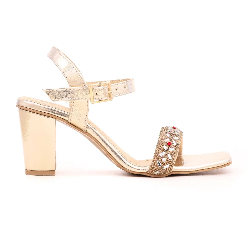 Sandals with durable soles-Golden Fancy Sandal FN5603