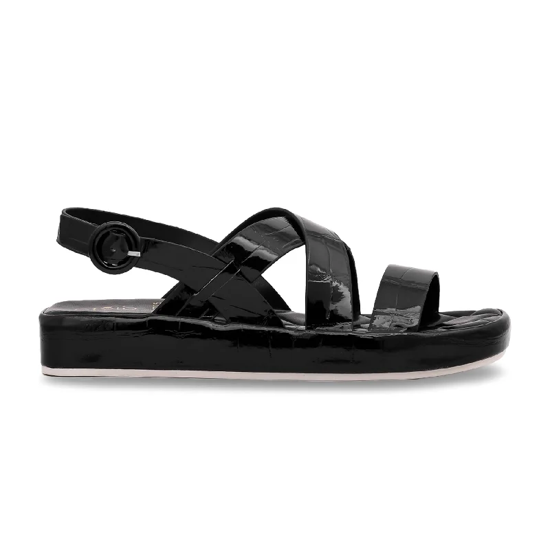 Sandals for muddy soles-Black Formal Sandal FR5275