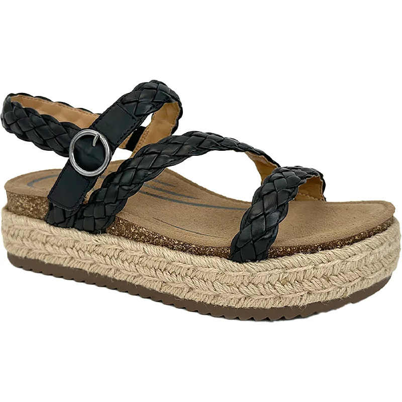 Sandals with plush soles-Women's Aetrex Julia Black