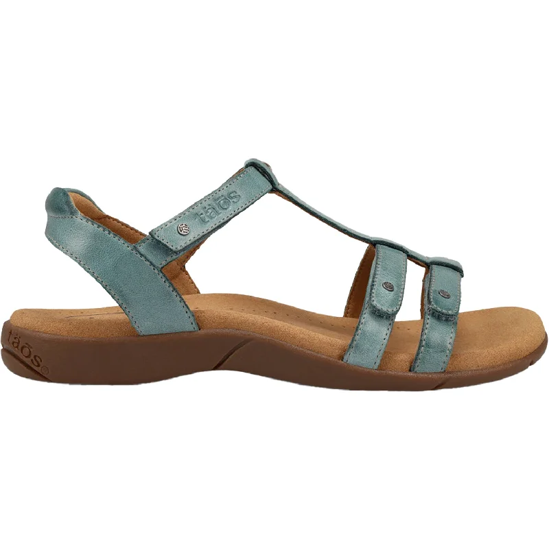 Sandals for wet heels-Women's Taos Trophy 2 Teal Leather