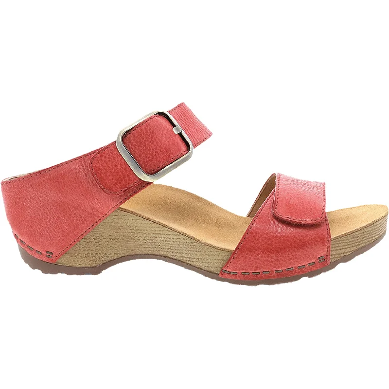 Sandals for daily wear-Women's Dansko Tanya Coral Milled Burnished Leather