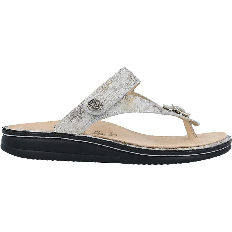 Sandals with sleek comfort-Women's Finn Comfort Alexandria Soft Stone Berna Leather