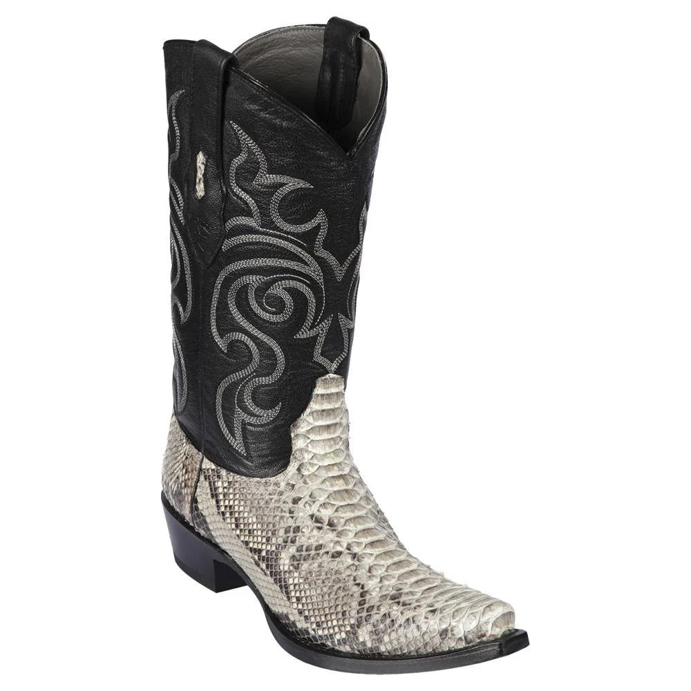 Cowboy boots for cowboy legacy prideLos Altos 945749 Men's Natural Genuine Python Snip Toe Cowboy Boots