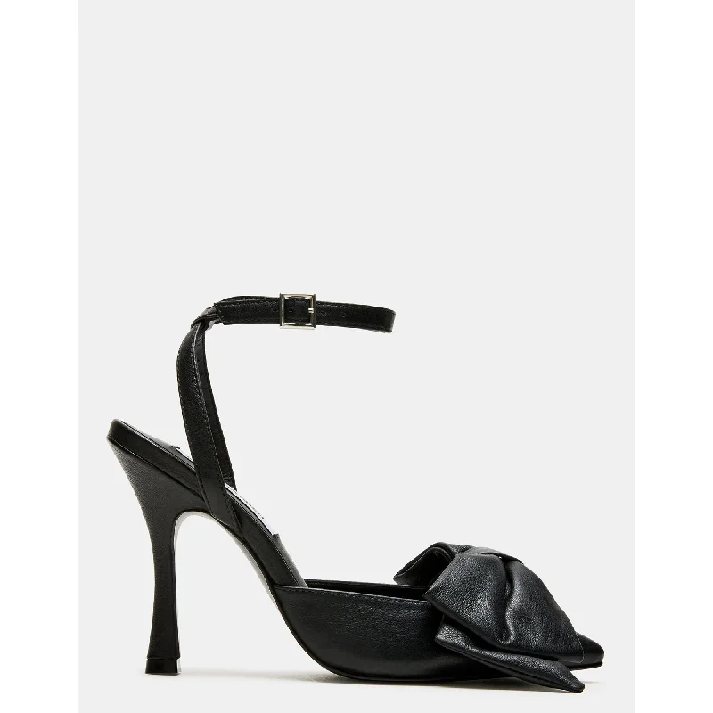 Heeled sandals for summer strolls-Lovella Black Leather