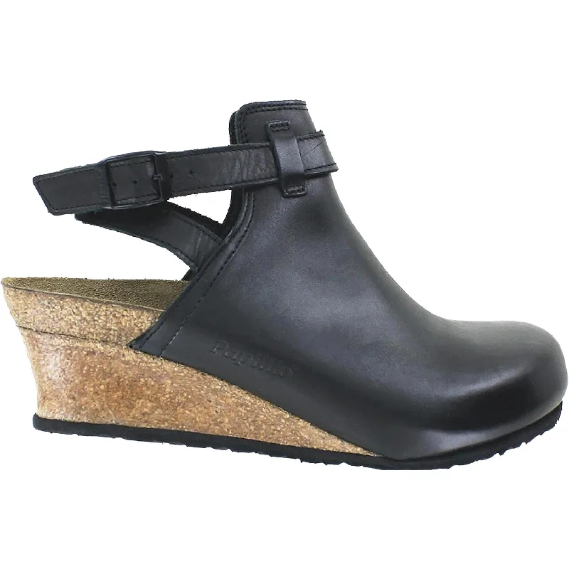 Casual shoes with sleek pattern-Women's Birkenstock Esra Black Leather