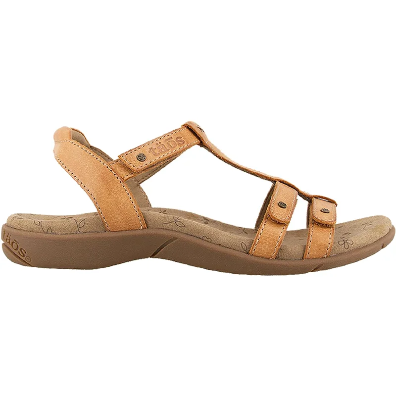 Sandals with durable heels-Women's Taos Trophy 2 Honey Leather