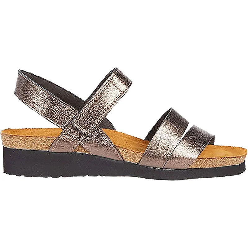 Sandals with plush heels-Women's Naot Kayla Radiant Copper Leather