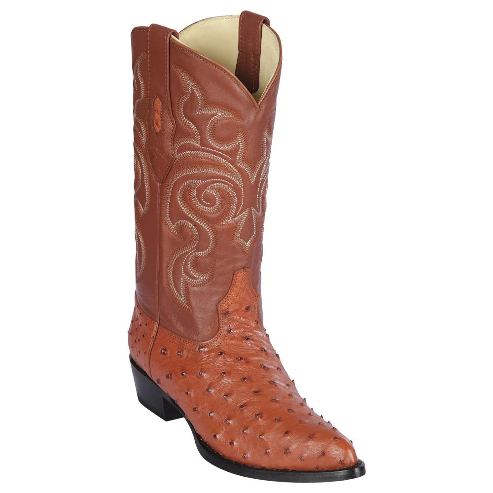 Cowboy boots for country concertsLos Altos 990303 Men's Cognac Genuine Ostrich J Toe Cowboy Boots