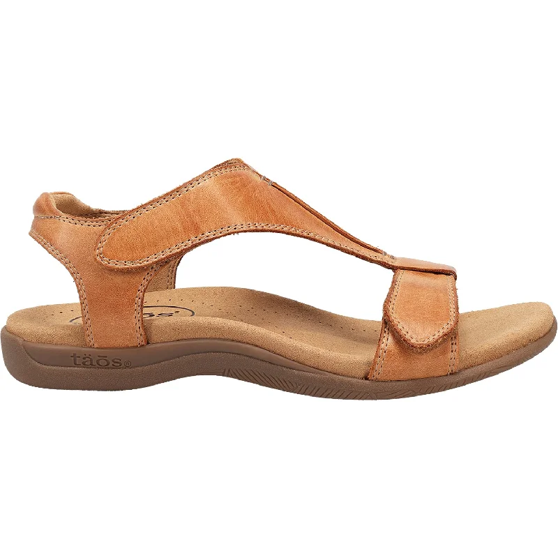 Sandals for warm heels-Women's Taos The Show Caramel Leather