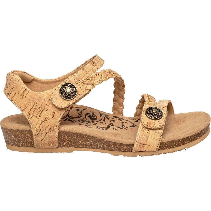 Sandals for muddy heels-Women's Aetrex Jillian Cork