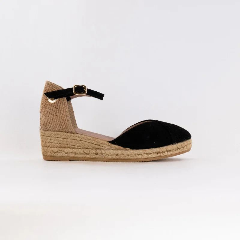 Eric Michael Copa 3 Wedge (Women's) - Black Suede