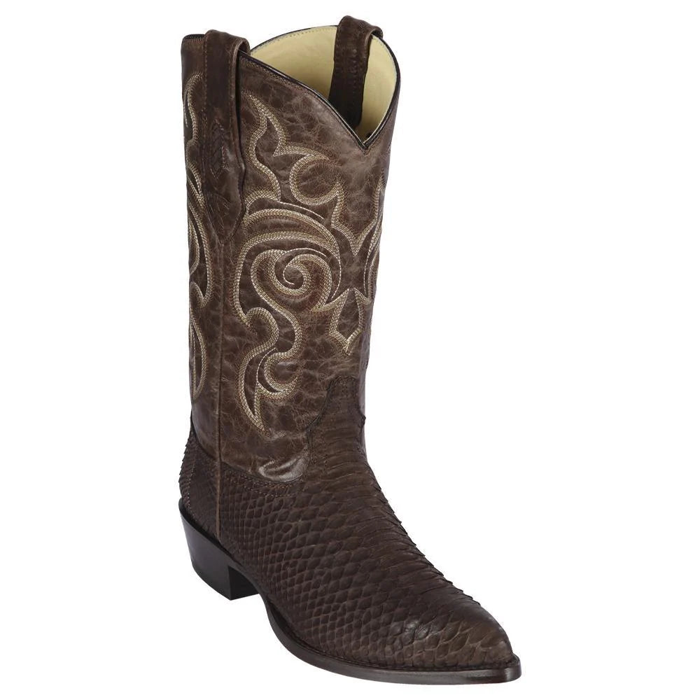 Cowboy boots for cowboy ranch styleLos Altos 99N5707 Men's Brown Genuine Python J Toe Cowboy Boots