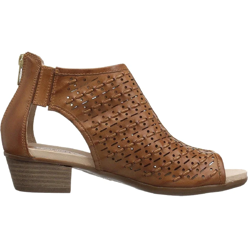 Sandals for summer comfort-Women's Pikolinos Formentera W9S-1614 Brandy Leather