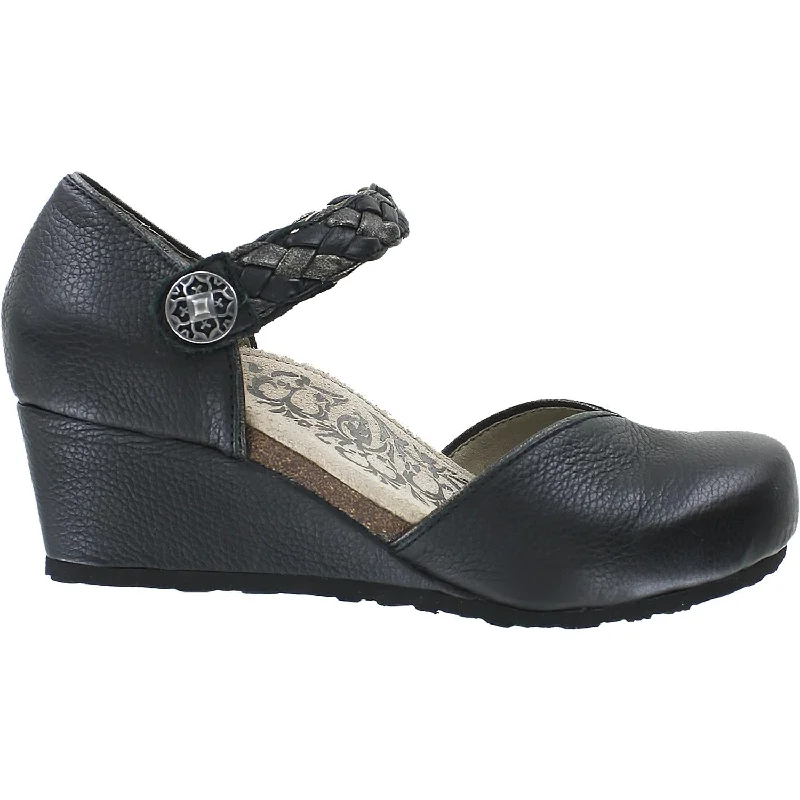 Casual shoes with durable style-Women's Aetrex Mia Black Leather