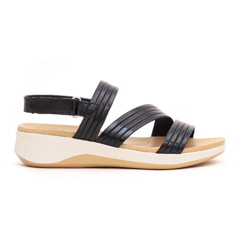 Sandals for muddy comfort-Black Formal Sandal PU0078