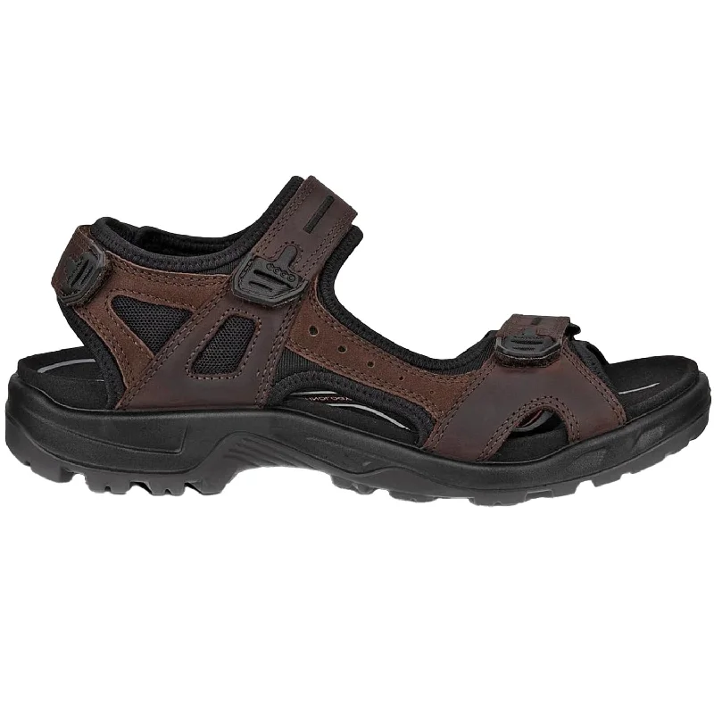 Sandals for muddy trails-Men's Ecco Yucatan Mocha/Mocha Nubuck