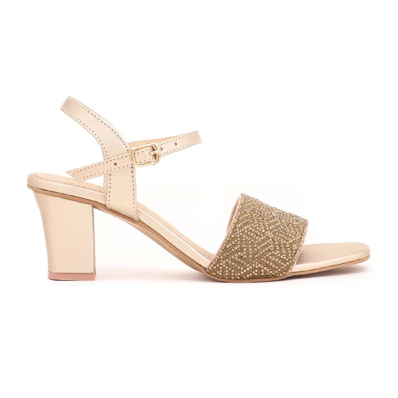 Sandals with bright comfort-Golden Fancy Sandal FN5602