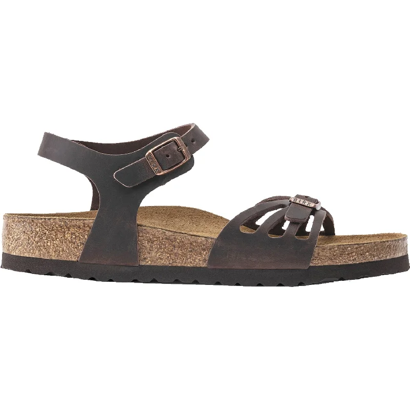 Sandals for long walks-Women's Birkenstock Bali Soft Footbed Habana Oiled Leather