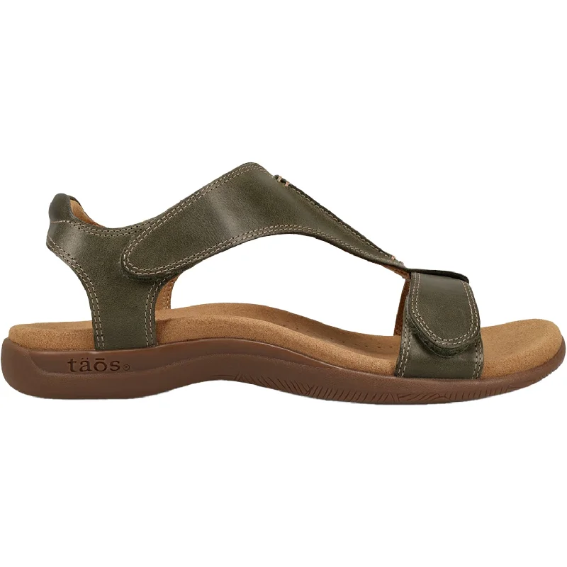 Sandals for casual comfort-Women's Taos The Show Olive Leather