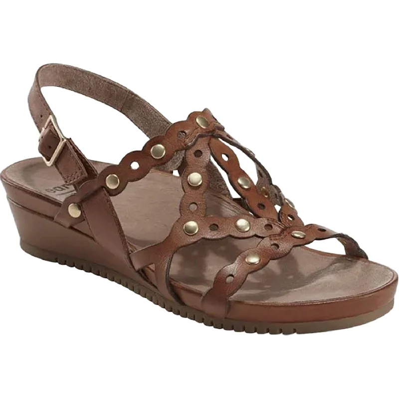 Sandals for beach soles-Women's Earth Leo Sand Brown Leather