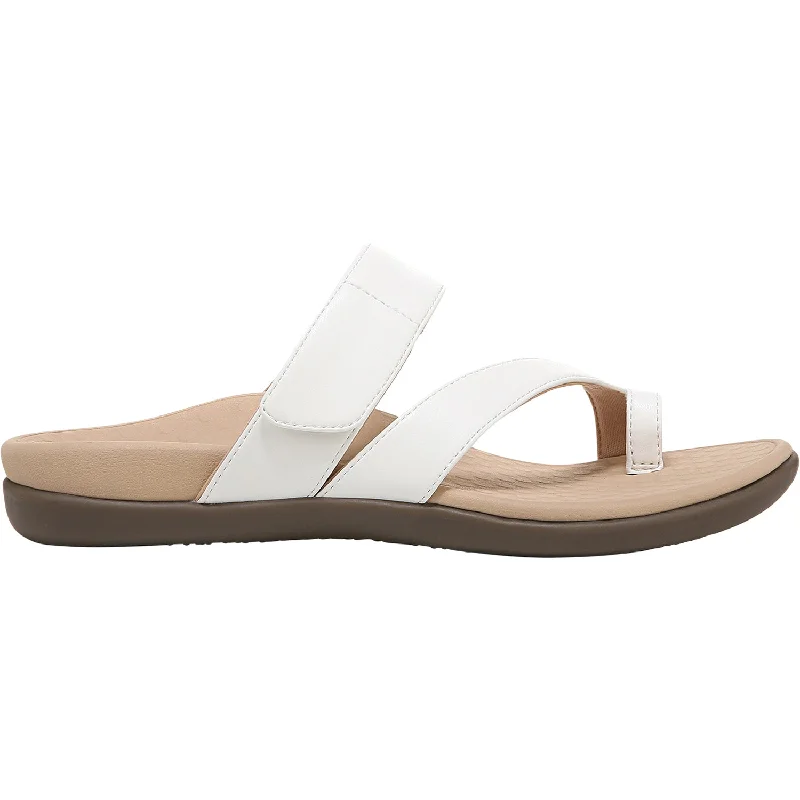 Sandals for summer heels-Women's Vionic Morgan White Synthetic