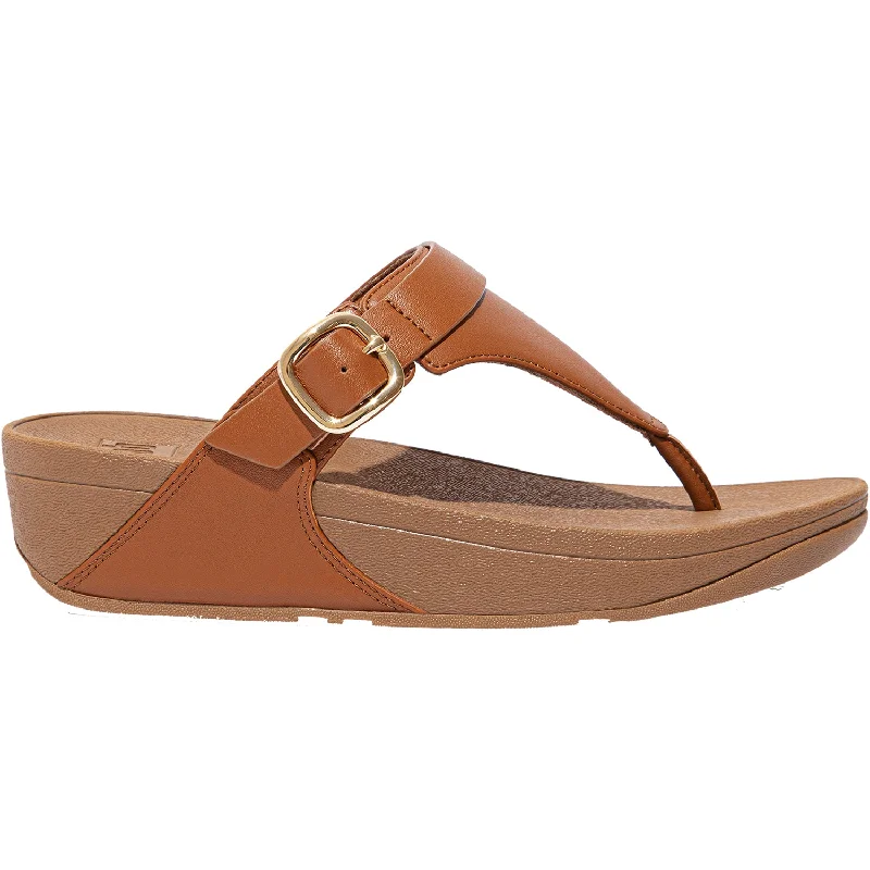 Sandals with chic heels-Women's FitFlop Lulu Light Tan Leather