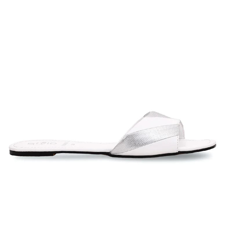 Slippers for cozy charmWhite Formal Slipper FR8059