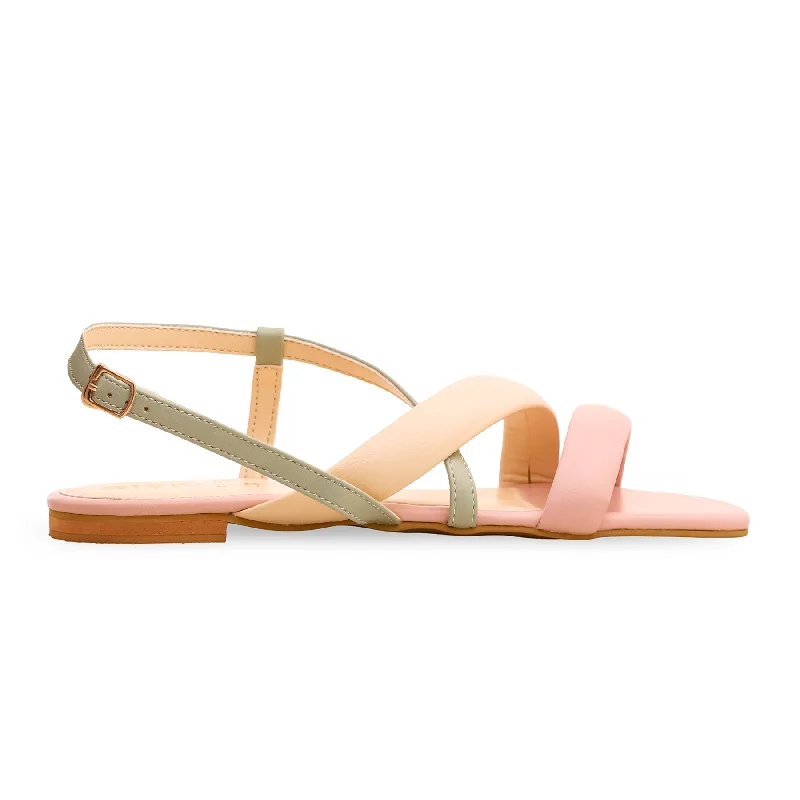 Sandals for wet hikes-Pink Formal Sandal FR5197