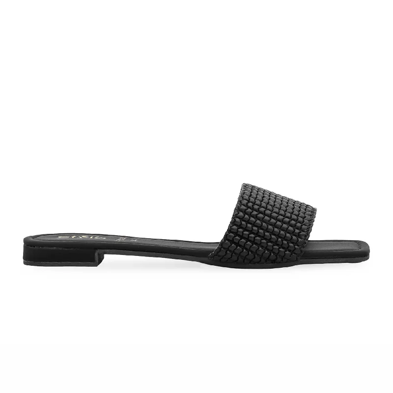 Slippers with durable solesBlack Formal Slipper FR8230