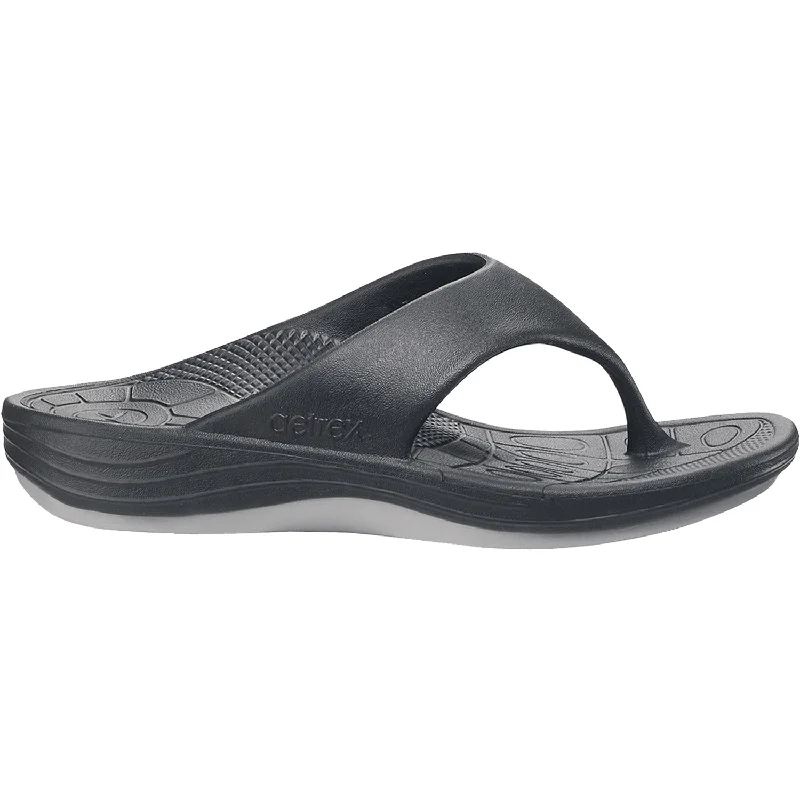 Sandals for daily comfort-Men's Aetrex Maui Black EVA