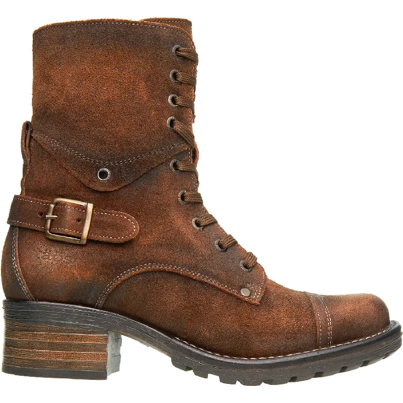 Booties with light liningWomen's Taos Crave Brown Rugged Leather