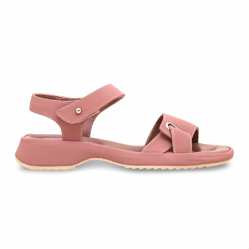 Sandals for sandy beaches-Pink Formal Sandal PU0404