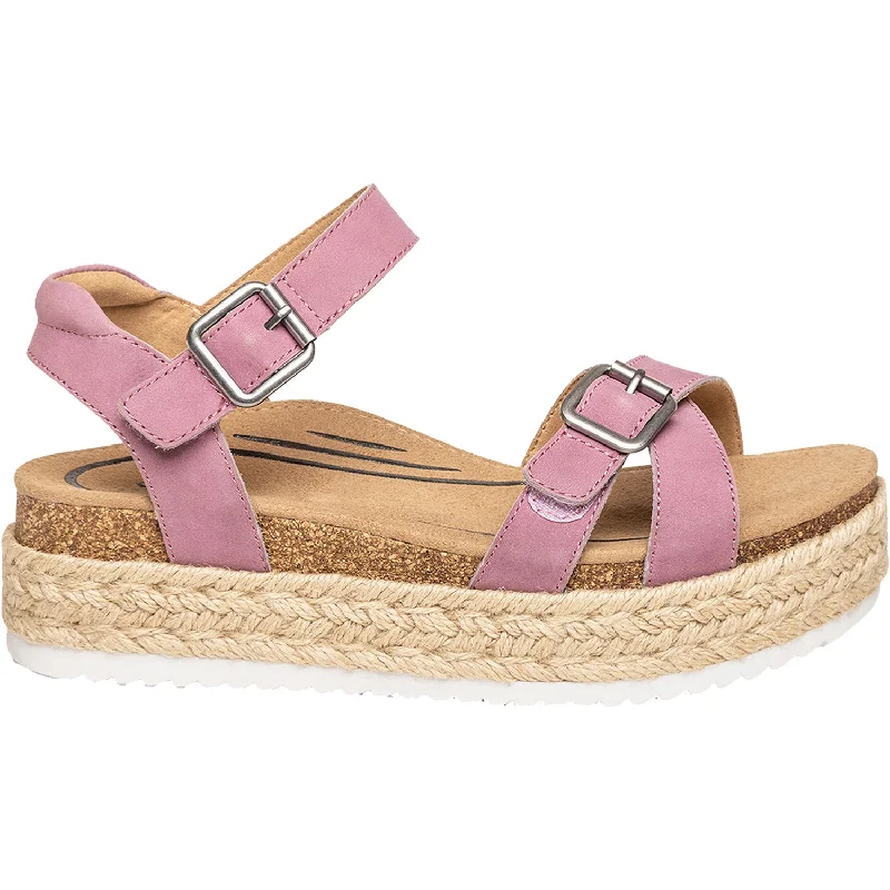 Sandals for evening events-Women's Aetrex Paula Orchid Leather