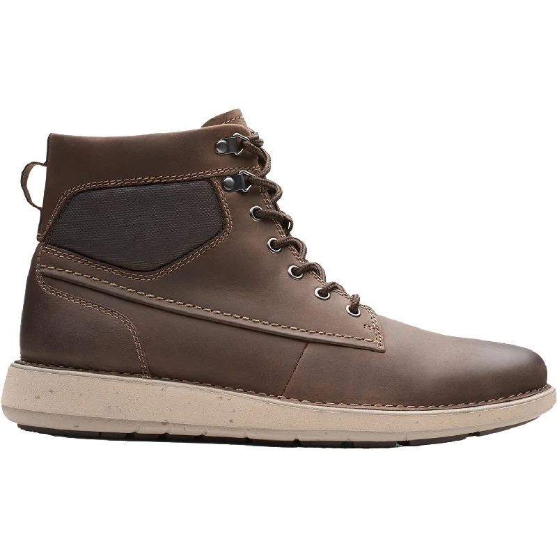 Booties for trail snugnessMen's Clarks Un Larvik Peak Brown Leather