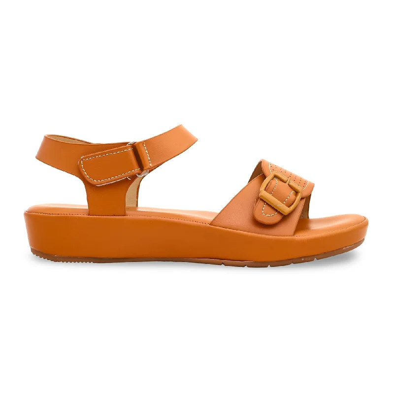 Leather sandals for casual wear-Mustard Formal Sandal FR5222