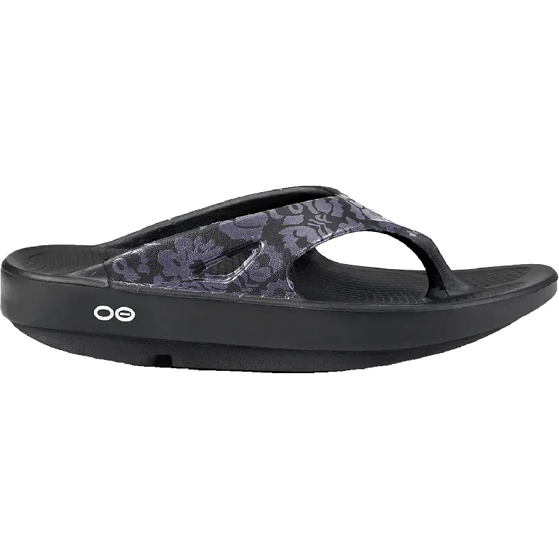 Sandals for active heels-Women's OOFOS OOriginal Limited Midnight Tropics Synthetic