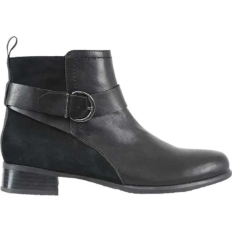 Booties for cozy restWomen's Munro Chestnut Black Combo Leather