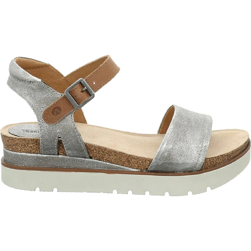 Sandals for sunny soles-Women's Josef Seibel Clea 01 Platin Combi Leather