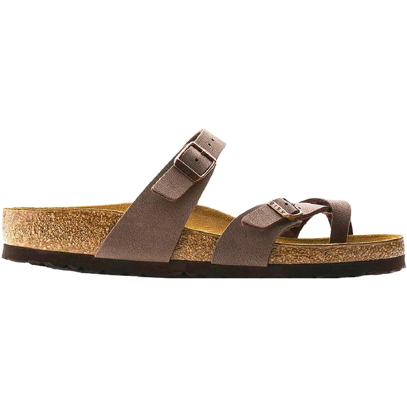 Sandals for wet comfort-Women's Birkenstock Mayari Mocha Birkibuc