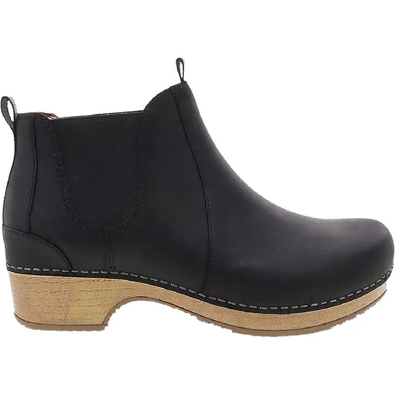 Booties for warm eveningsWomen's Dansko Becka Black Oiled Leather